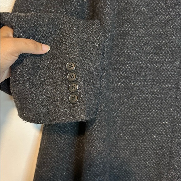 Lauren Ralph Lauren Women's Medium Gray Button Down Wool Blend Blazer Sz 16W - Picture 4 of 9